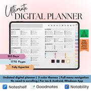 The Minimalist's Digital Planner: Your Blueprint for a Decluttered Life | Gray, Horizontal & Hyperlinked