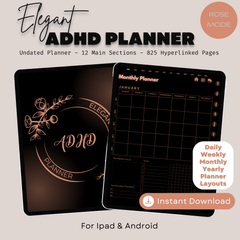 The Aesthetic ADHD Planner: Find Your Calm & Clarity | Soft Colors, Hyperlinked for iPad & Android