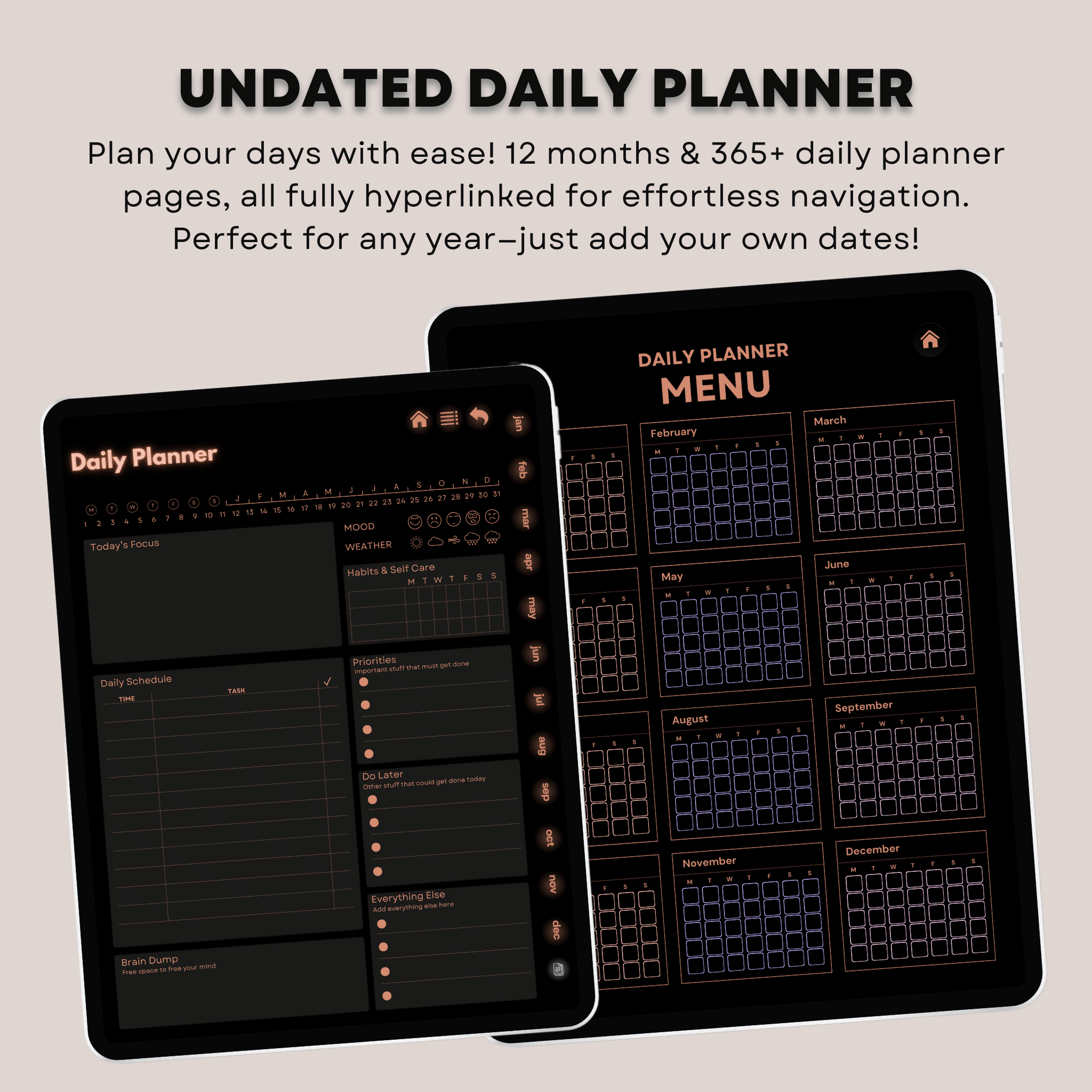 The Aesthetic ADHD Planner: Find Your Calm & Clarity | Soft Colors, Hyperlinked for iPad & Android