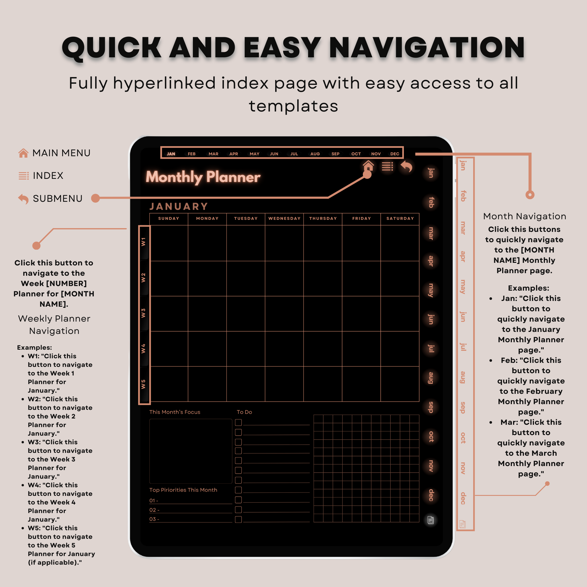 The Aesthetic ADHD Planner: Find Your Calm & Clarity | Soft Colors, Hyperlinked for iPad & Android