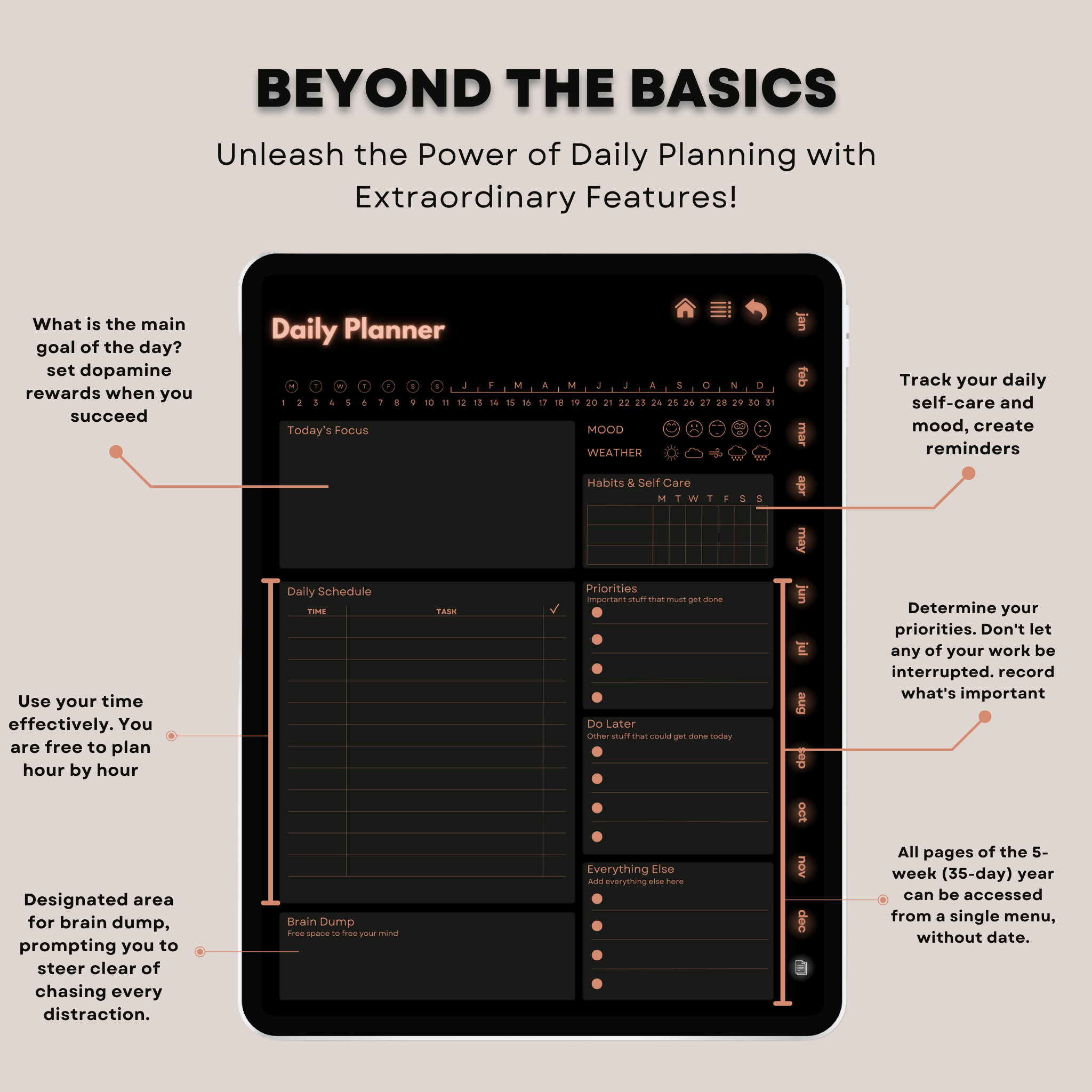 The Aesthetic ADHD Planner: Find Your Calm & Clarity | Soft Colors, Hyperlinked for iPad & Android