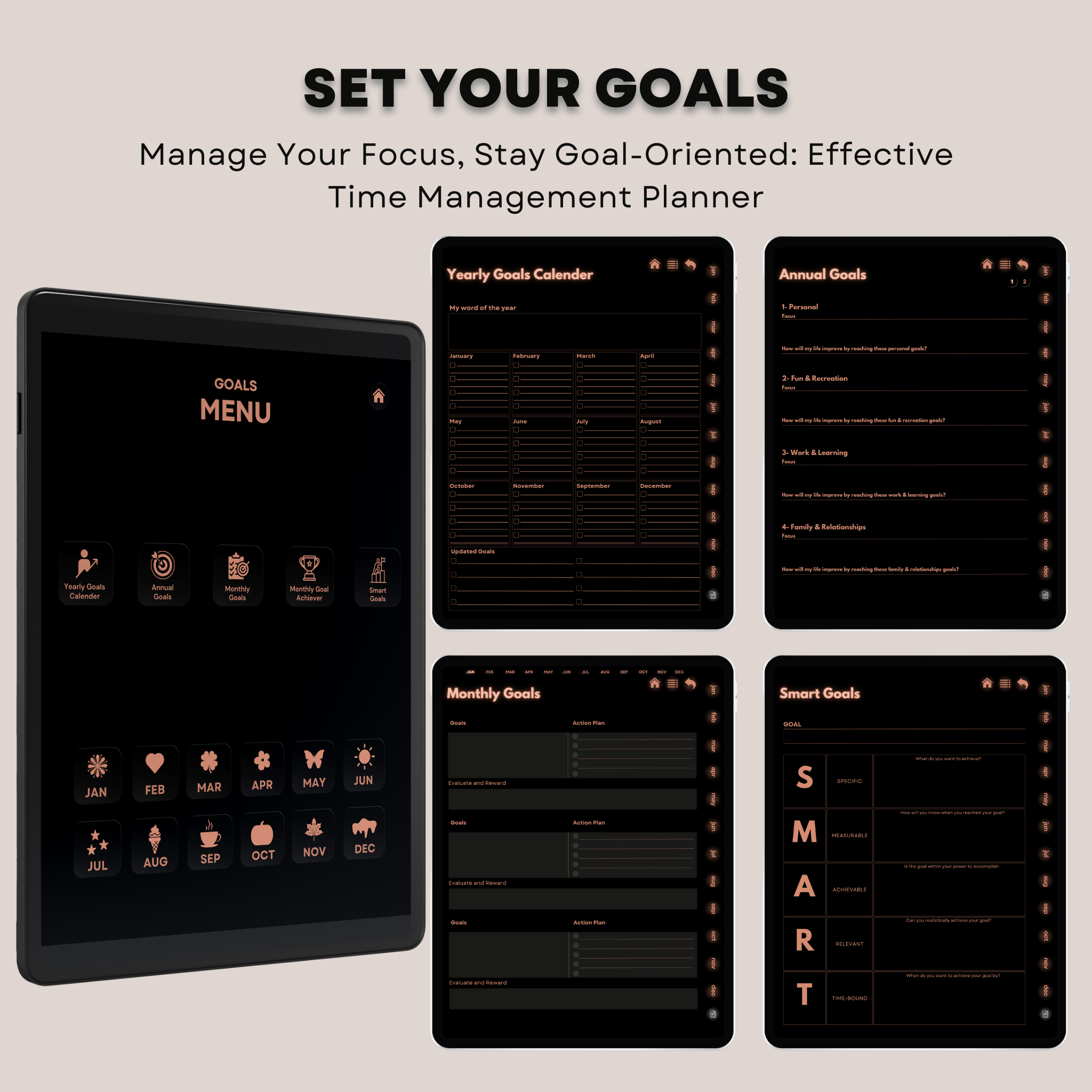 The Aesthetic ADHD Planner: Find Your Calm & Clarity | Soft Colors, Hyperlinked for iPad & Android