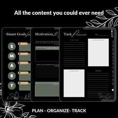 The Midnight ADHD Planner: Find Your Clarity in the Quiet | Dark Mode, Hyperlinked for iPad & Android